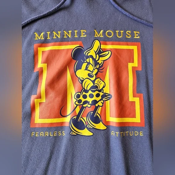 Disneyland Hong Kong •Size Large• Purple Minnie Mouse Pullover Hoodie Cotton - Picture 2 of 7